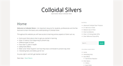 Desktop Screenshot of colloidalsilvers.org