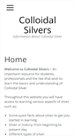 Mobile Screenshot of colloidalsilvers.org