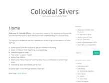 Tablet Screenshot of colloidalsilvers.org